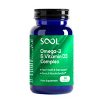 SOOL Omega-3 & Vitamin D3 Complex Soft Gel Capsules, 90pcs