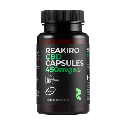 Reakiro CBD Capsules 450mg 30pcs - Full Spectrum