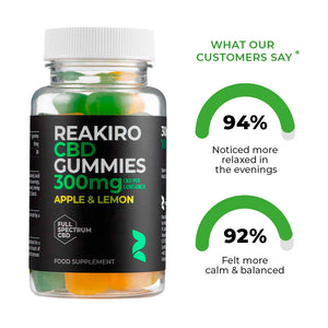 Reakiro CBD Gummies 300mg 30pcs - Full Spectrum Products Benefits