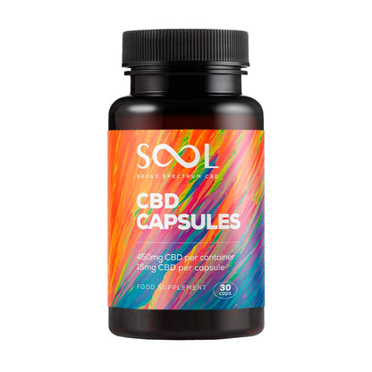 SOOL CBD Capsules 450mg 30pcs - Broad Spectrum